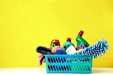 Preparation of cleaning tools and detergents - post construction cleaning